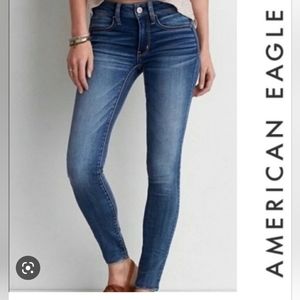 AE stretch skinny jeans 8